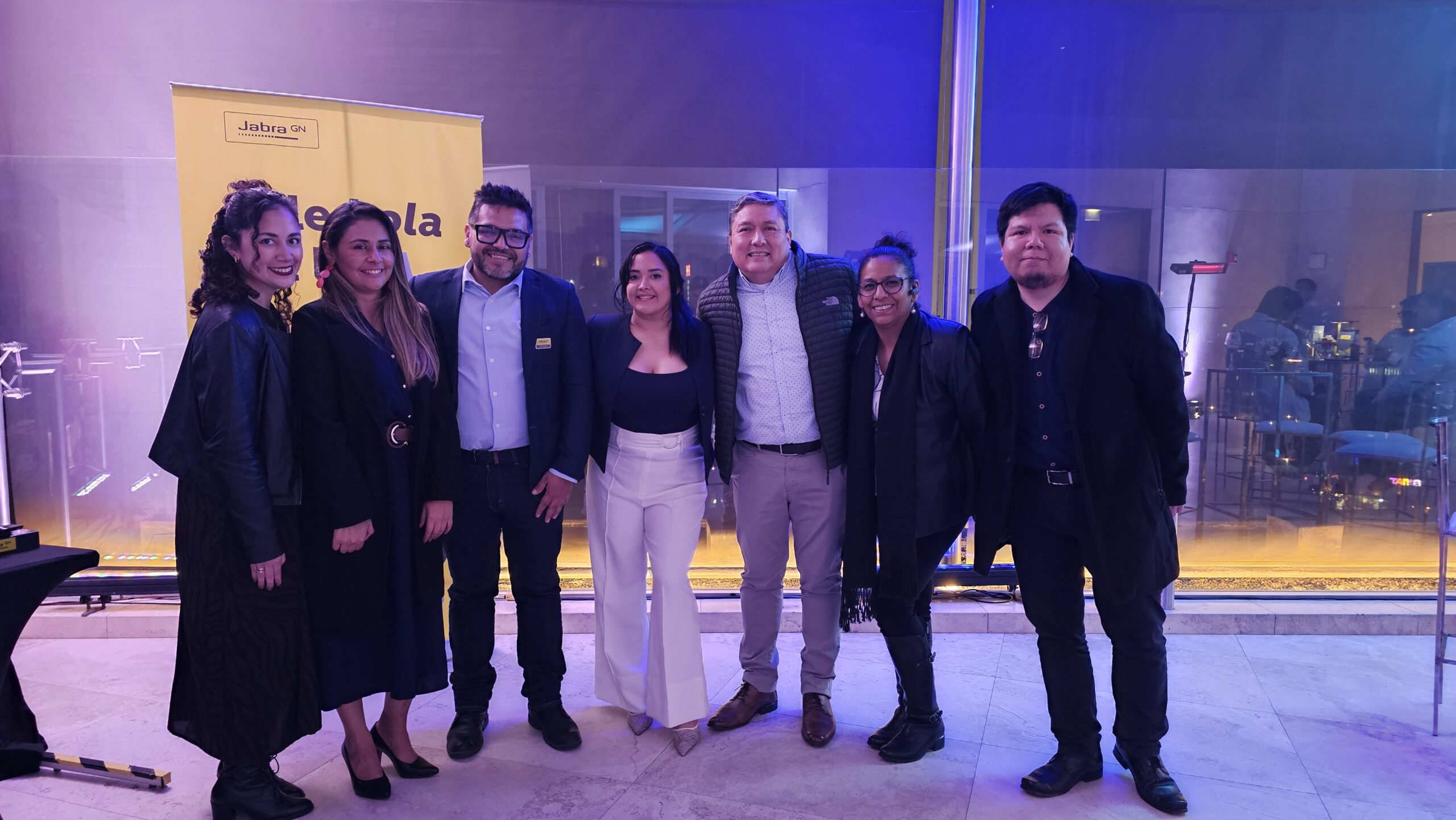 Evento corporativo de Jabra con José Ramos Sosa y equipo de soluciones empresariales